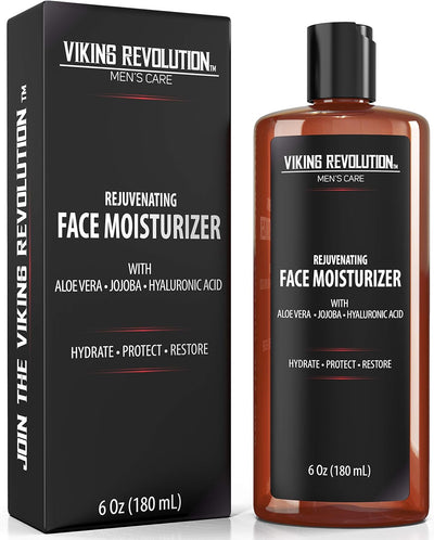 - Moisturiser for Men - Natural Mens Moisturiser Face - anti Wrinkle & anti Aging Mens Face Moisturiser - Hydrate & Protect - 180 Ml