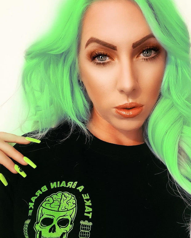 Vibrant Toxic UV Semi-Permanent Hair Dye. Highly Pigmented Neon Green Conditioning & Oil Nourishing Vegan Formula | No Bleach or Ammonia | 100Ml (Pack of 2)