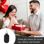 Canvas Essential Oil Case 10 Shots Essential Oil Travel Bag, Portable Keychain Organising Bag 2ML Nail Polish Storage for Men and Women(Black)