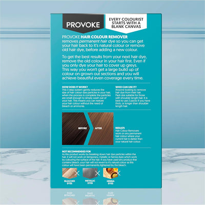 PROVOKE Hair Color Remover, Max Strength Removes Permanent Hair Color, to Remove Multicolor Hair Dye; Ammonia Free and Bleach Free Formulation, White, 1 Piece