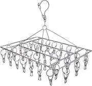 36 Thickened Clip Underwear Sock Hanger Laundry Airer Dryer Rack Stainlesssteel