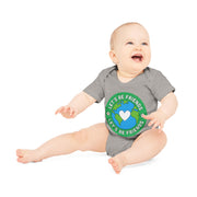 Baby Organic Short Sleeve Bodysuit - Let's be friends