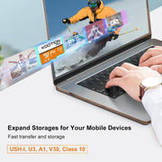 KOOTION 64 GB Micro SD Card, 4K Camera Pro, UHD Video for Gopro, Action Camera, Drone, Smartphone, R/W up to 90/35 Mb/S Microsdxc Memory Card UHS-I U3 A1 V30
