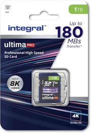 Integral 32GB SD Card 4K Ultra-Hd Video Premium High Speed Memory Card SDXC up to 100Mb/S SDXC V30 UHS-I U3 Class 10 SD Memory Card, Black