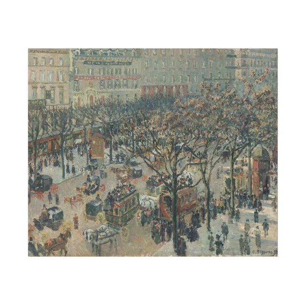 Boulevard des Italiens, Morning, Sunlight, 1897, Camille Pissarro