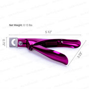 MELODYSUSIE Nail Clippers Tip Cutters for Acrylic False Fake Gel Artificial Nails Rustproof Sharp Professional Manicure Pedicure Trimmer Nail Care Tools, Plum
