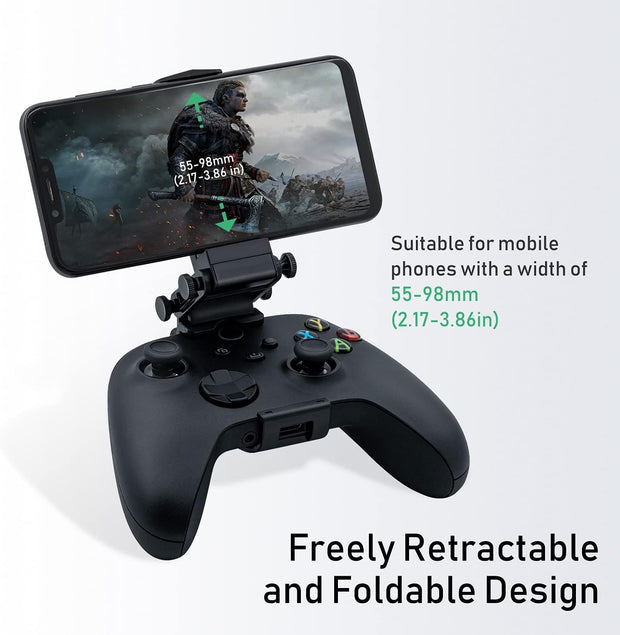 Mcbazel Xbox Series Mobile Gaming Clip,Adjustable Phone Game Holder Mount Clamp for Xbox Series X/Series S Wireless Controllers