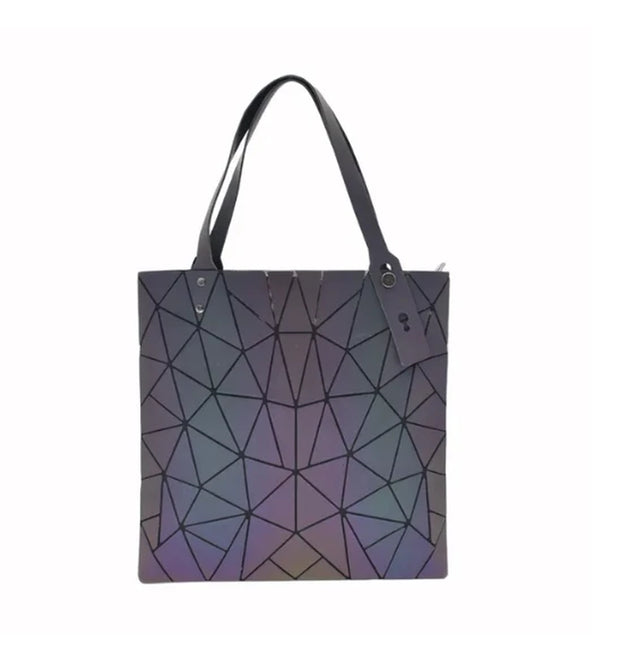 Luminous Bao Bag Reflective Geometric Bags for Women 2020 Quilted Shoulder Bags Totes Female Handbags Bolsa Feminina Sac À Main