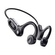 V30 Bone Conduction Wireless Earphone Bluetooth 5.3 Sports Headphone with LED Display Ear-Hanging Headset for Running Exercising
