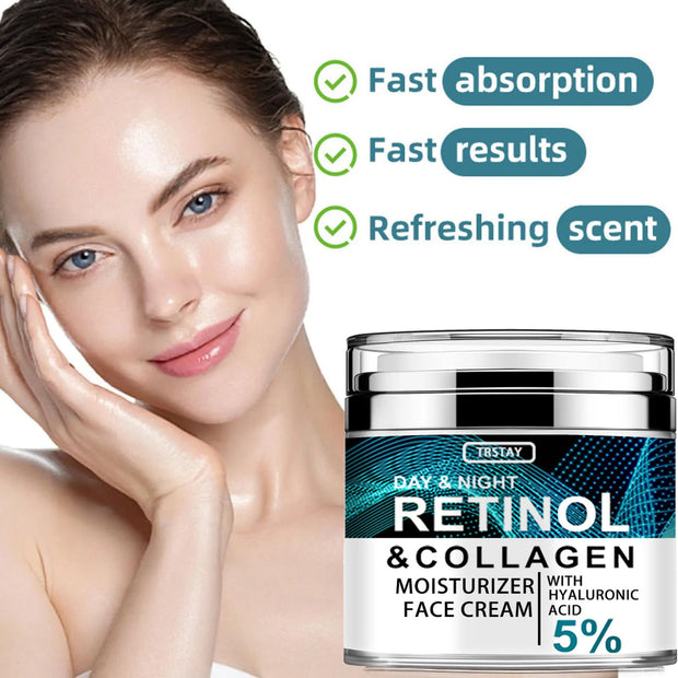 Collagen Retinol Hyaluronic Acid Cream, Retinol and Collagen Face Cream,