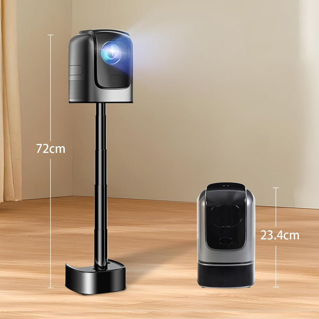 Bisofie Portable Projector with Auto Focus & Keystone, Full HD 1080P Smart Projector, 240 ANSI Wifi 6 Bluetooth, Support 72Cm Height Adjustment, Compatible with Ios/Android/Tv/Hdm