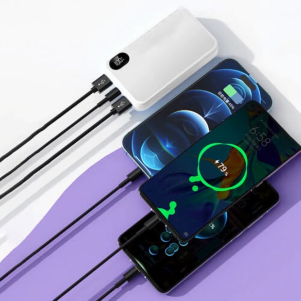 20000Mah Power Bank Fast Charger Battery Pack 4 USB Portable for Mobile Phone UK