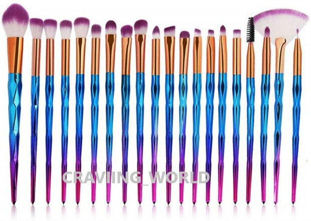 20PCS Make up Brushes Set Eyeshadow Eyeliner Lip Powder Foundation Blusher Tool