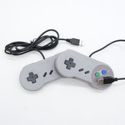TRIXES Pack of 2 Wired USB Controllers - Compatible with SNES Emulators - Retro Gaming Joypads Gamepad - Suitable for Gaming PC, Computer, Laptop, Raspberry Pi