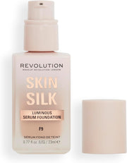 Makeup Revolution, Skin Silk Serum Foundation, Light to Medium Coverage, Contains Hyaluronic Acid, F7, 23Ml