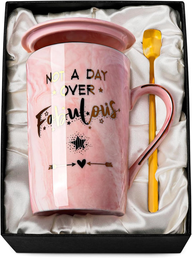 Fathers Day Birthday Gifts for Dad from Daughter Son - World'S Best Dad - Daddy Mug Printed with Gold, Funny Father'S Presents, 14Oz Grey Ceramic Gold Print Coffee Cup, Lid Spoon Card, Nice Gift Boxed