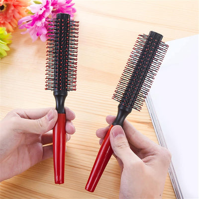 Static Hair Brushes for Men and Women Adults and Kids Nylon Pins Massage Brush Blow Dry Detangle Hairbrush Comb for All Hair Types Styling Wet or Dry round Hair Cutting Brush for Kids