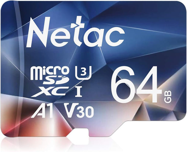 Netac 32GB Microsdhc Memory Card, Micro SD Card R/W up to 90/10Mb/S, TF Card 4K Full HD Video Recording, UHS-I, C10, U1, A1, V10, for Camera, Smartphone, Security System, Drone, Dash Cam, Gopro