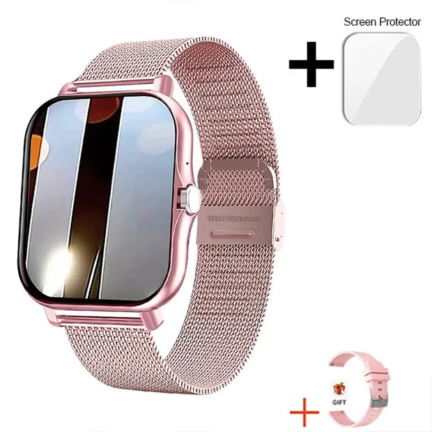 2023 New Bluetooth Answer Call Smart Watch Men Touch Call Fitness Tracker Waterproof Smartwatch Women for Android Blood Oxygen