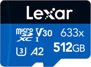 Lexar 633X 64GB Micro SD Card, Microsdxc UHS-I Card W/O SD Adapter, Microsd Memory Card up to 100Mb/S Read, A1, Class 10, U3, V30, TF Card for Smartphones/Tablets/Ip Cameras (LMS0633064G-BNNAA)