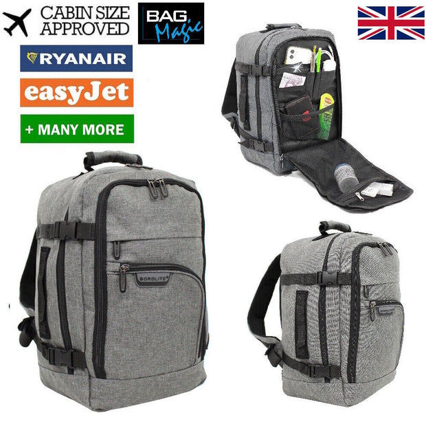 RYANAIR 40X20X25Cm EASYJET Underseat Cabin Approved Backpack Rucksack Travel Bag