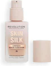 Makeup Revolution, Skin Silk Serum Foundation, Light to Medium Coverage, Contains Hyaluronic Acid, F7, 23Ml