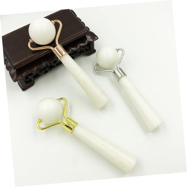 Jade Face Roller Jade Facial Roller Skin Care Tools Massager Walker Skin Care Massage Tool Facial Massage Tool the Face Roller White Face Massager Roller Guasha Tool