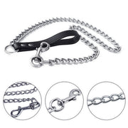 1PCS 1.2M Metal Chain Dog Lead Pet Puppy Leash Long Heavy Duty Anti-Chew Control