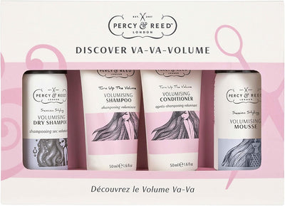 Percy & Reed Turn up the Volume Volumising Shampoo and Volumising Conditioner, Lightweight Formula Builds Body for Big Bouncy Weightless Hair - Fuller and Thicker Hair. Free from Silicones & Parabens