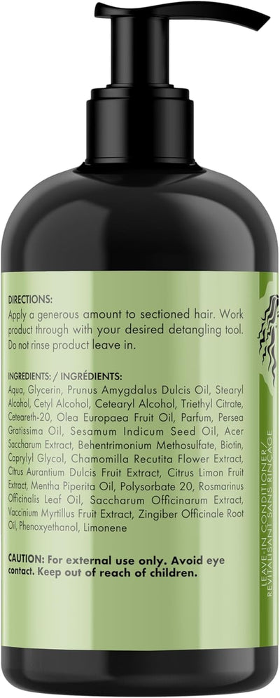 Mielle Rosemary Mint Strengthening Leave-In Conditioner, Supports Hair Strength, Smooth Conditioner for Dry and Crinkled Hair, Weightless Hair Treatment, 355 Ml (Pack of 1)