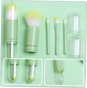 FRCOLOR Compact Lightweight 1 Set Telescopic Makeup Brush 4-In-1 Brush Set Make up Eyeshadow Brush for Travel and Daily Use