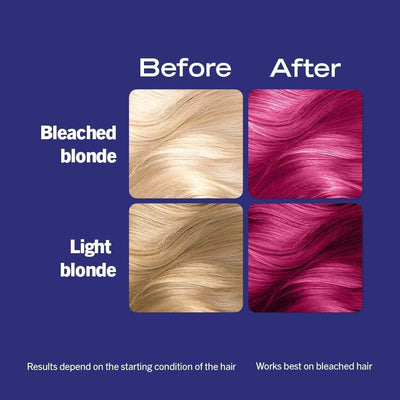 Schwarzkopf  Ultra Brights Shocking Pink Semi-Permanent Hair Dye 093, Pink Hair Dye for Bright or Pastel Hair Colour, Vibrant Colour Lasts up to 15 Washes