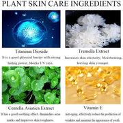 2PCS Mushroom Head Air Cushion CC Cream Natural Moisturizing Full Coverage Foundation Brightening Pigment BB Cream Matte Foundation Set Gift for Women (Natural)