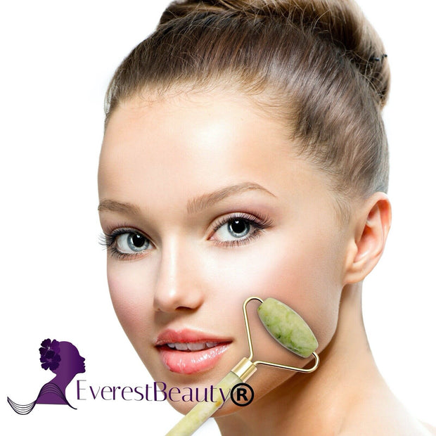 Jade Face Massage Roller Beauty Tool Facial Eye Neck Body anti Ageing Therapy