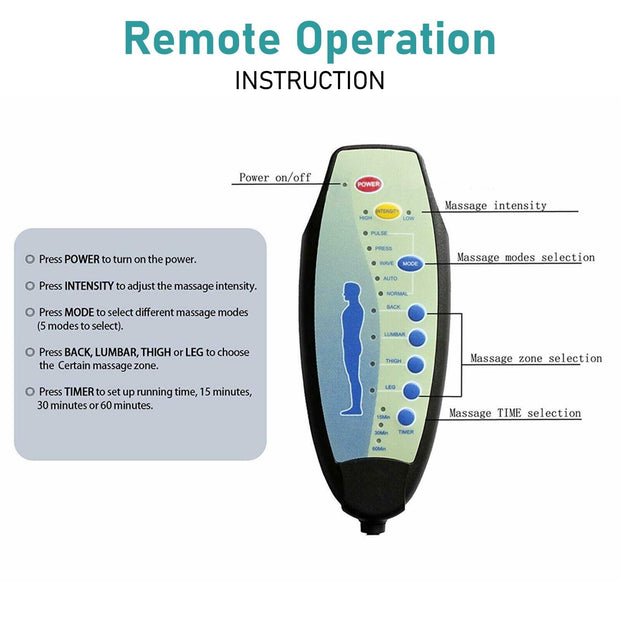 Massage Office Chair Gaming Computer Desk Swivel Recliner Chair Leather Footrest