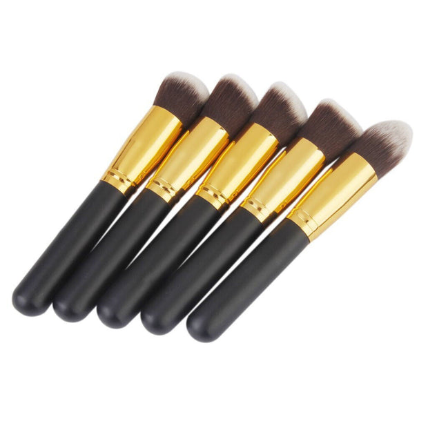 10 Pcs Make up Brushes Kabuki Eye Shadow Blusher Face Foundation Makeup Brush