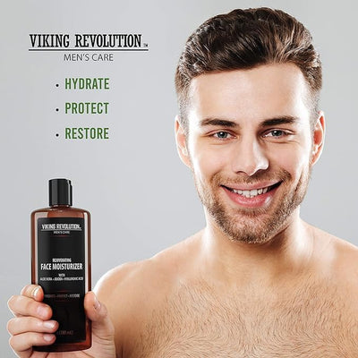 - Moisturiser for Men - Natural Mens Moisturiser Face - anti Wrinkle & anti Aging Mens Face Moisturiser - Hydrate & Protect - 180 Ml