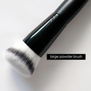 HAPPITON 3-Piece Makeup Brush Set – Premium Synthetic Bristles for Foundation, Eye & Face – Liquid, Cream & Powder Blending, Buffing, Stippling & Concealer