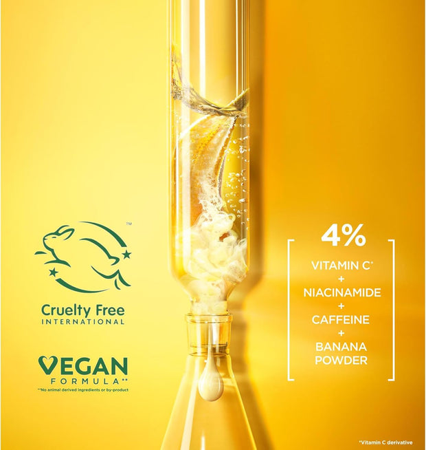 Garnier Eye Cream, with 4% Vitamin C, Brightening Eye Treatment for Dark Circles, Prevents under Eye Bags and Puffiness, Vitamin C*, 15Ml