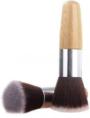 Flat Top Buffer Wooden Liquid Foundation Powder Bronzer Makeup Brush by Broadfashion
