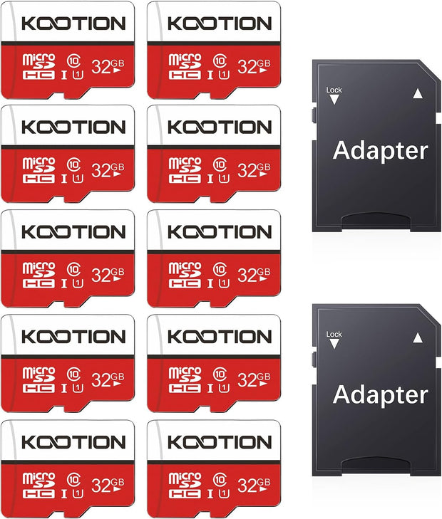 KOOTION 64GB Micro SD Card, UHD Video for Gopro, Action Camera, Drone, Smartphone, R/W up to 80/20Mb/S Microsdxc Memory Card UHS-I U1 Class 10