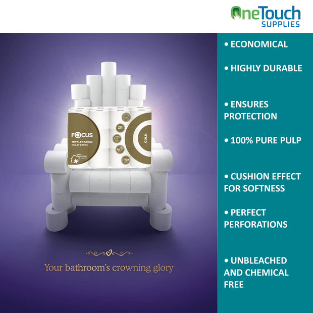 72 Toilet Rolls 3 Ply Bathroom Tissue Quilted Soft Clean Embossed Paper Bulk Buy