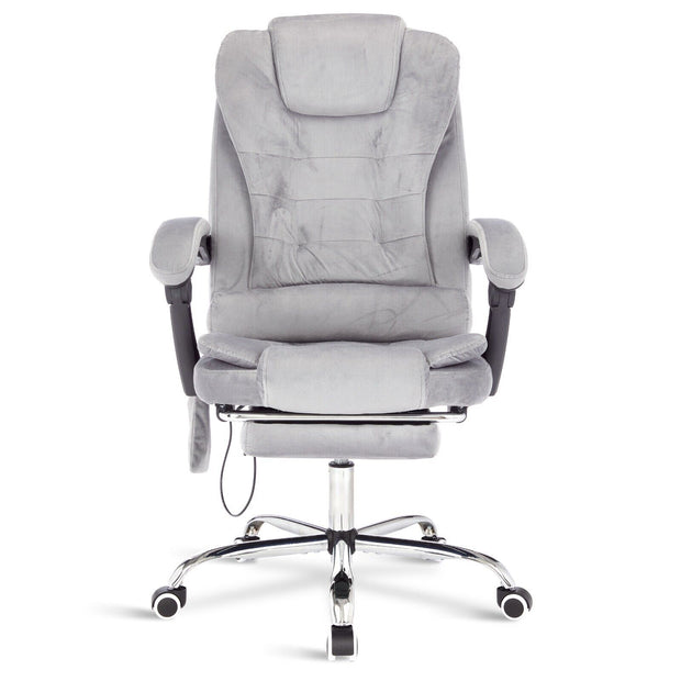 Massage Office Chair Gaming Computer Desk Swivel Recliner Chair Leather Footrest