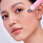 7Days Eye Cream with Hyaluronic Acid - Korean Skincare - Eye Cream for Dark Circles and Puffy Eyes - anti Aging Eye Bags Remover - anti Wrinkles Eye Gel with Cooling Massager