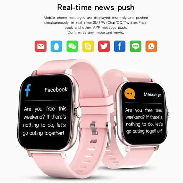 Smart Watch for Men Women Gift for Xiaomi Full Touch Screen Sport Fitness Watches BT Call Digital Smartwatch Wristwatch 2024 New