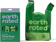 Earth Rated Dog Poo Bags with Handles Value Pack, Easy Tie and Guaranteed Leakproof, Lavender, 600 Handle Bags