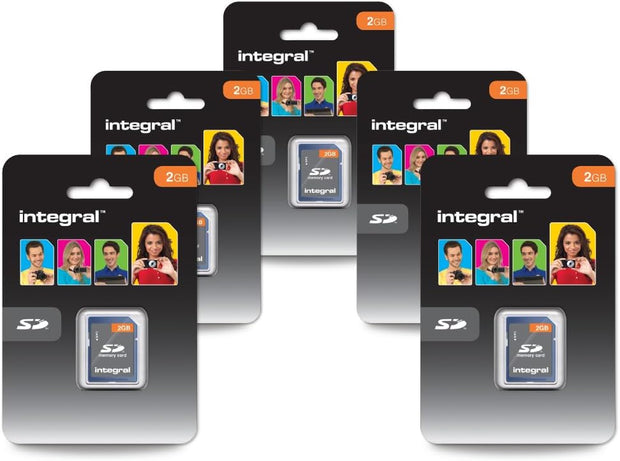 Integral 2GB SD (Secure Digital) Memory Card Legacy Device Compatible - Cameras, MP3 Players, Camcorders and More