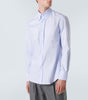 Brunello Cucinelli Men's Blue Cotton Shirt | Luxury Casual Dress Shirt