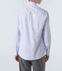 Brunello Cucinelli Men's Blue Cotton Shirt | Luxury Casual Dress Shirt