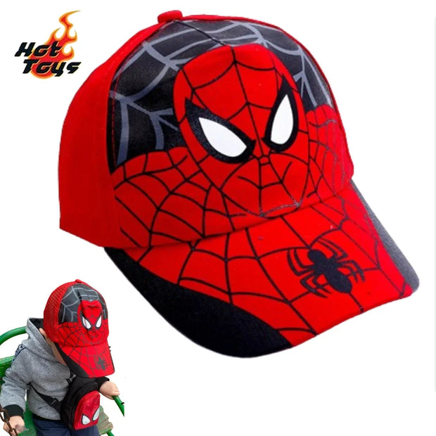 Hottoys Spiderman Baseball Cap Superhero Peripheral Boys Girls Hats Cosplay Props Sunhat Childrens Gift Fashion Accessory 3-7Y